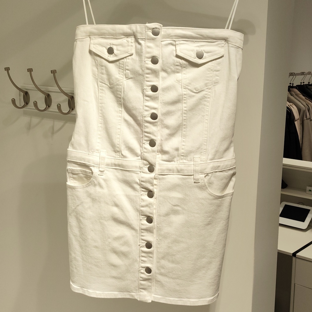 Amanda Uprichard white denim dress
